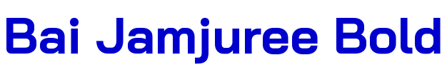 Bai Jamjuree Bold 字体